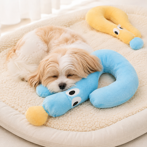 Plush Ergonomic Question-Mark Travel Neck Pillow Bowlift