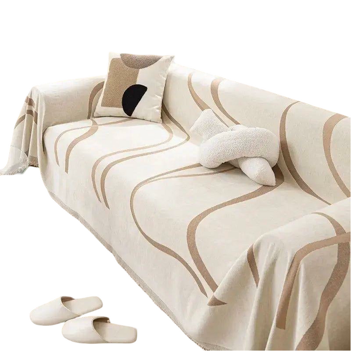 BowLift | Chenille Sofa Throw | Reversible Sofa Cover for Couch