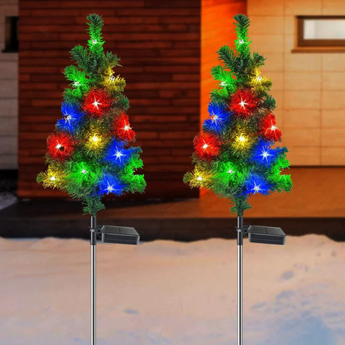 Christmas Tree Solar Garden Light Bowlift