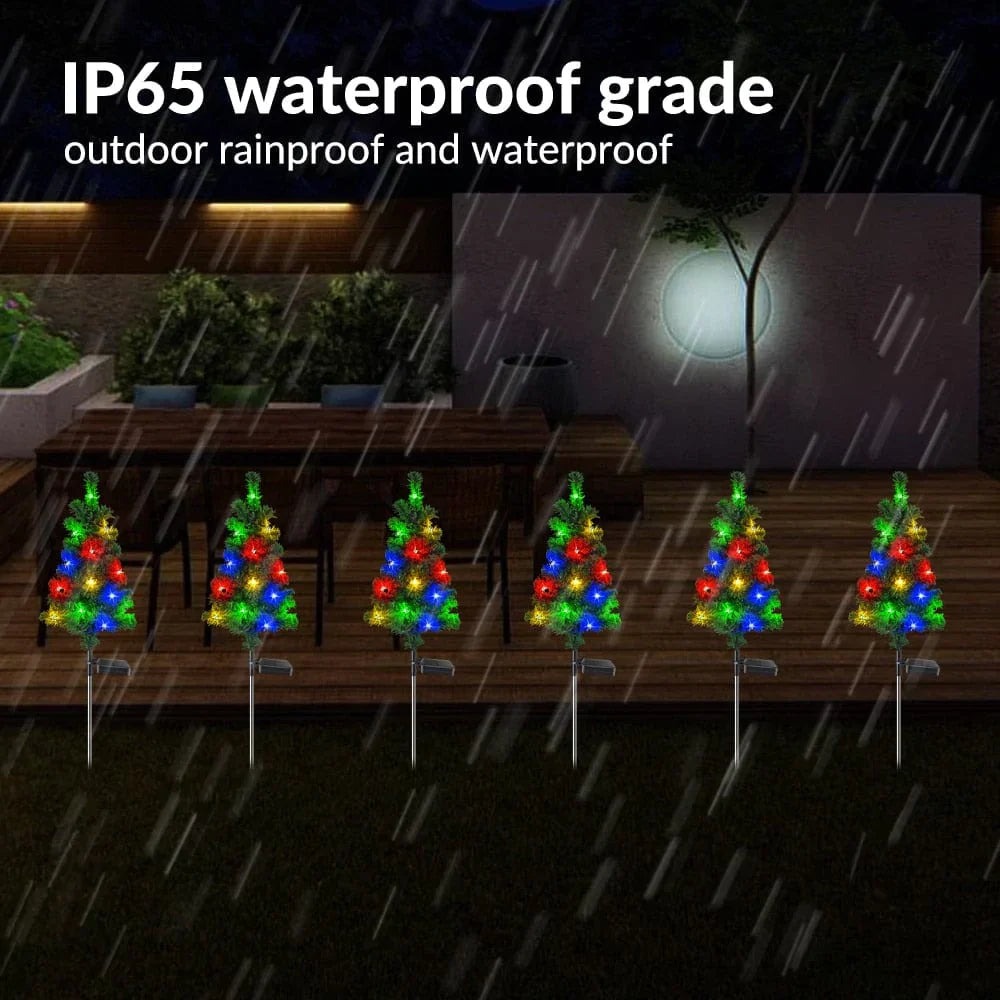 Christmas Tree Solar Garden Light Bowlift