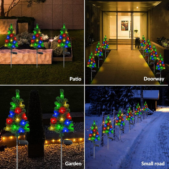 Christmas Tree Solar Garden Light Bowlift