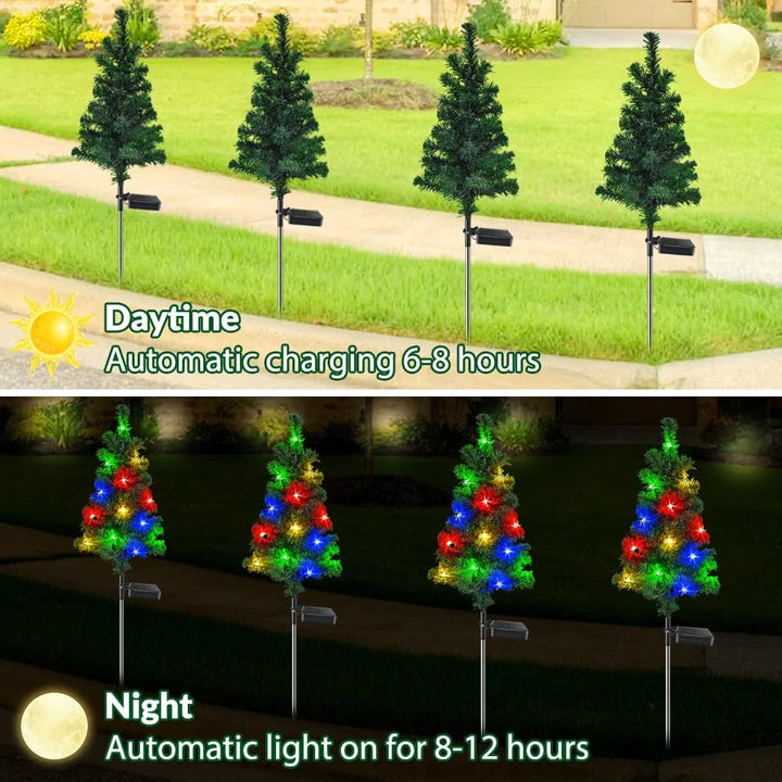 Christmas Tree Solar Garden Light Bowlift