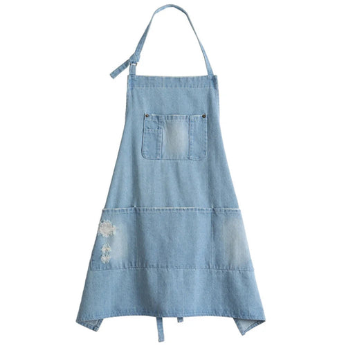 BowLift | Classic Blue Denim Pocket Apron