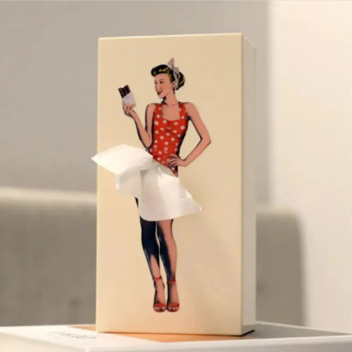 Retro Women Tissue Box | Bowlift