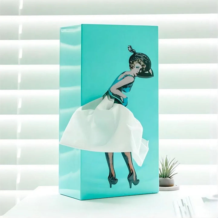 Retro Woman Tissue Box | Bowlift