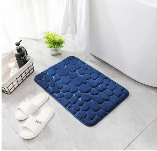 BowLift | CobbleMat | Anti-slip PVC Bath Mat with Pebble Stone Design