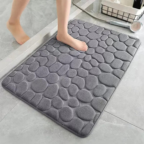 BowLift | CobbleSoft 3D Bathroom Mat | Non-Slip Bathroom Mat 40x60cm