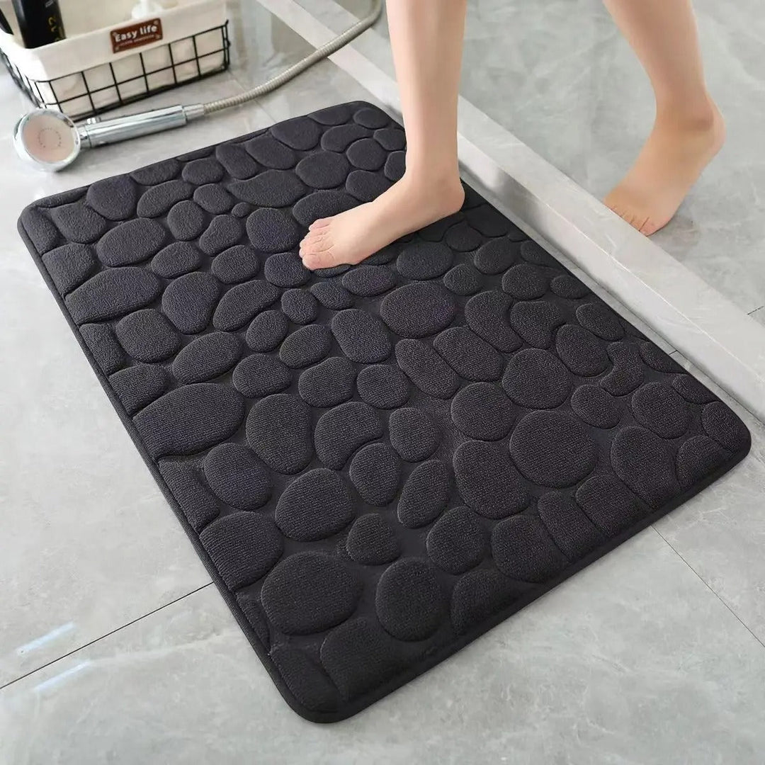 BowLift | CobbleSoft 3D Bathroom Mat | Non-Slip Bathroom Mat 40x60cm