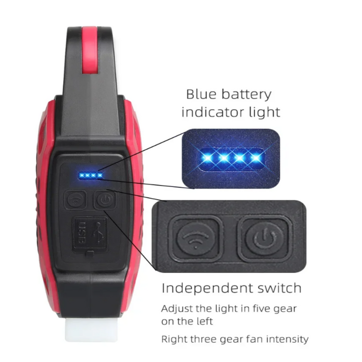 BowLift | Multifunctional Adventure Cooling Fan Light