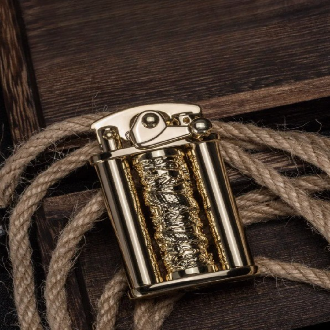 BowLift | Eco Flame Vintage Brass Kerosene Lighter