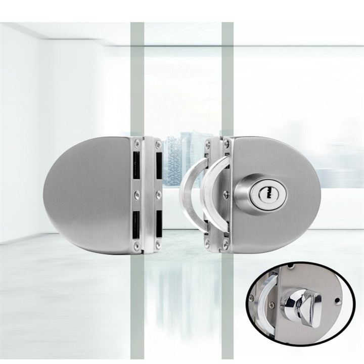 BowLift | Sliding Door Stainless Steel Safety Glass Door Lock