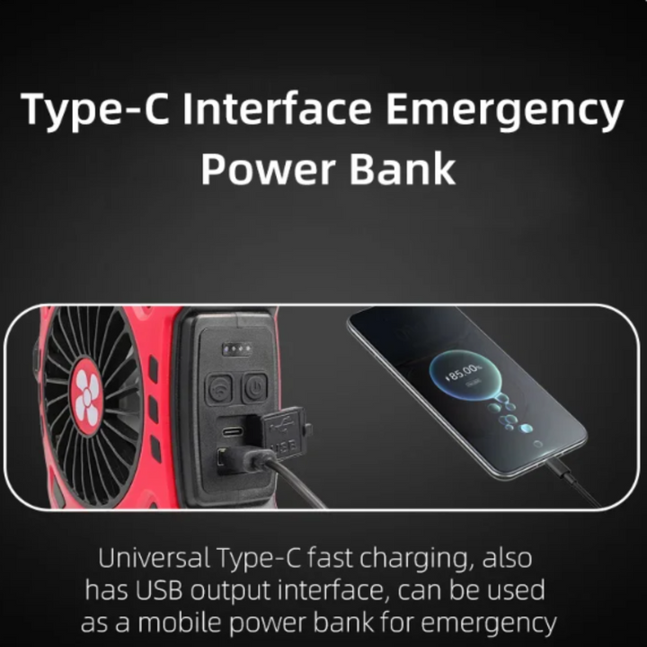 BowLift | Multifunctional Adventure Cooling Fan Light