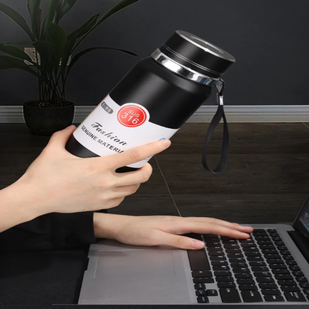 BowLift | Stainless Steel Tea Maker Digital Temperature Thermos