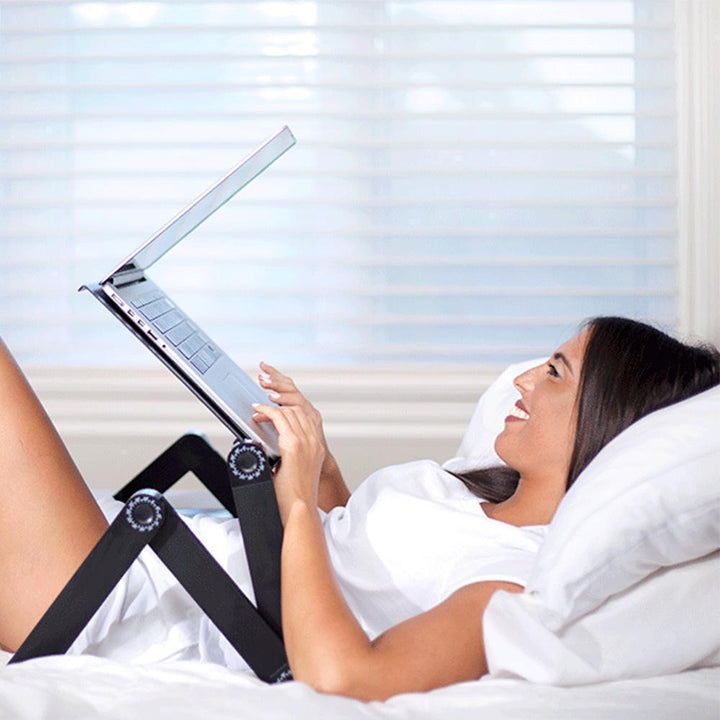 BowLift | Adjustable Ergonomic Portable Aluminum Laptop Desk.