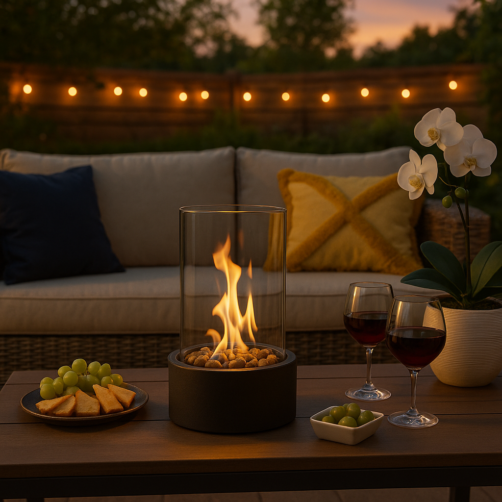 BowLift | CozyFlame | Portable Table Fire Pit for Indoor and Outdoor