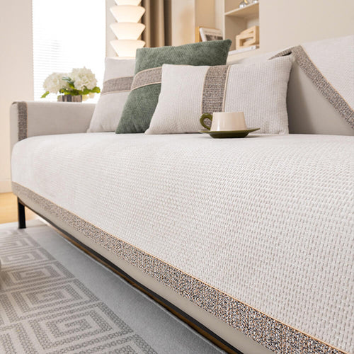 BowLift | CozyGuard | Couch cover made of chenille for stylish protection