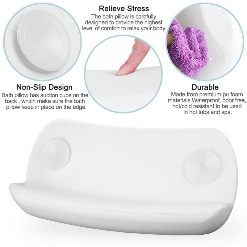 BowLift | CozySoak | Ergonomic Bath Pillow for the Bathtub