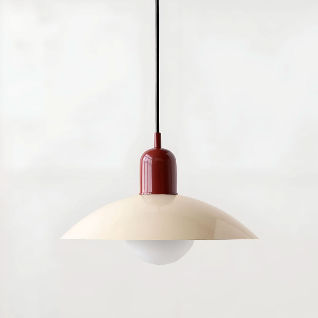 BowLift | Modern Macaron Bauhaus Pendant Light – Iron Shade
