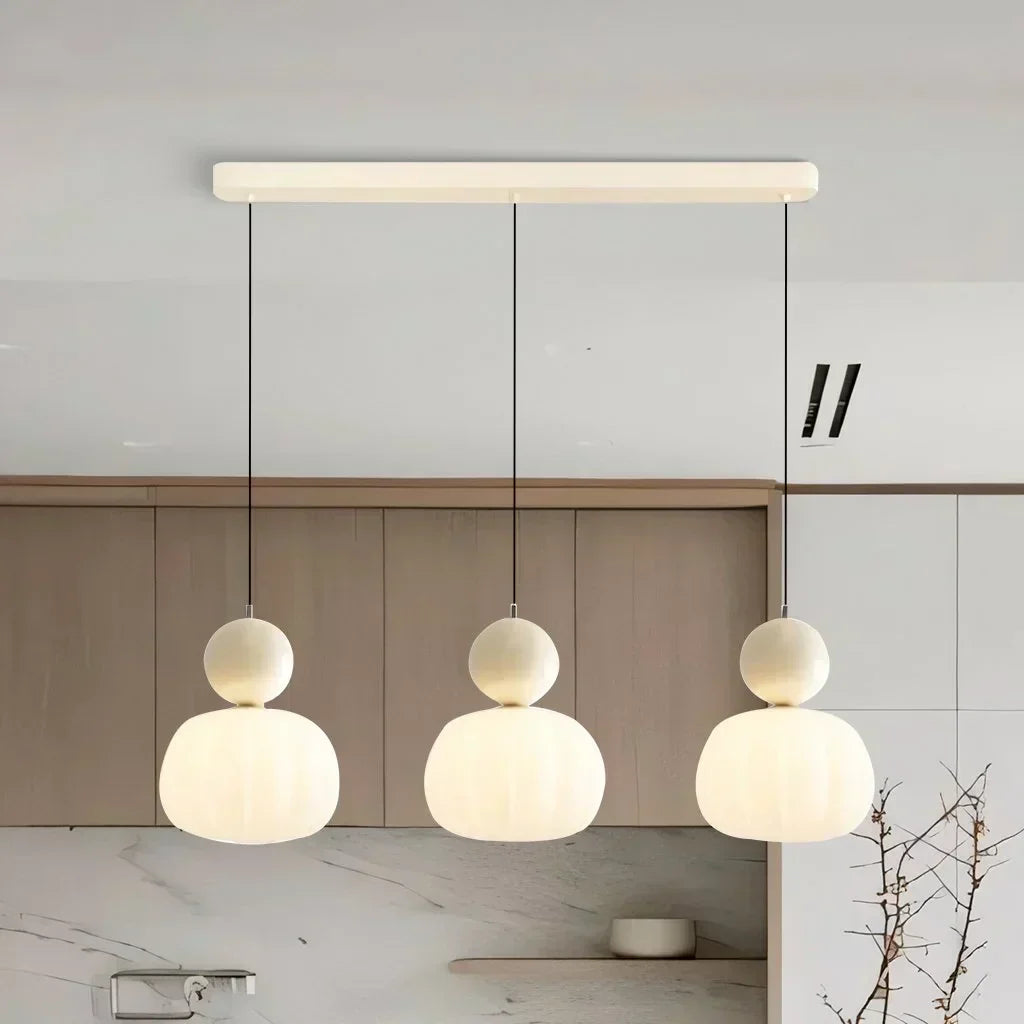 BowLift | CrèmeLuma | Art Deco Pendant Light for Dining Room