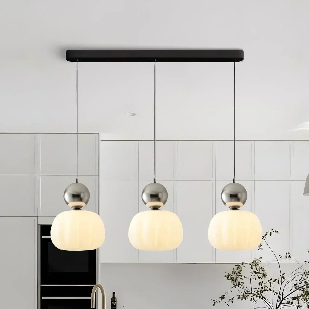 BowLift | CrèmeLuma | Art Deco Pendant Light for Dining Room