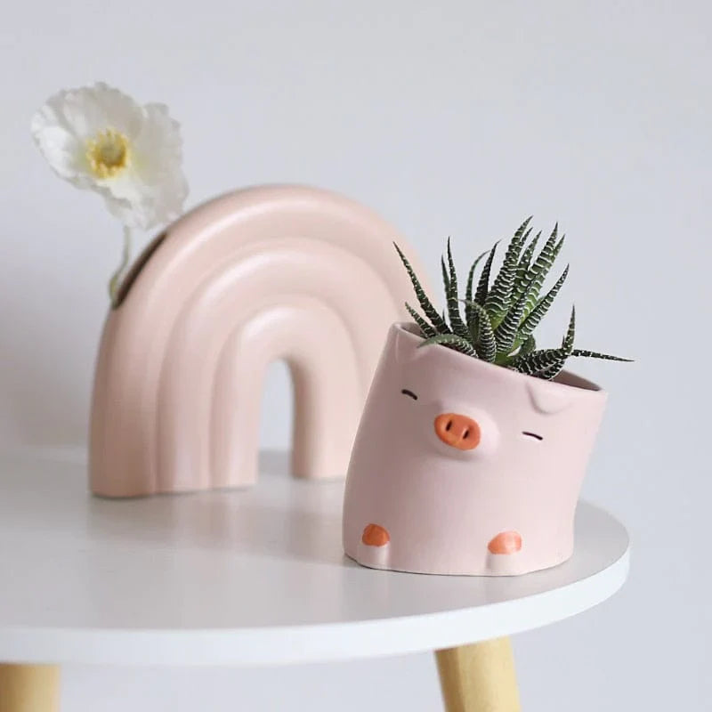 Cute Cartoon Animal Flower Pot Bowlift