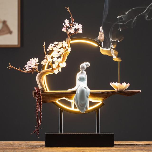 BowLift | Handmade Fairy Lady Waterfall Backflow Incense Burner