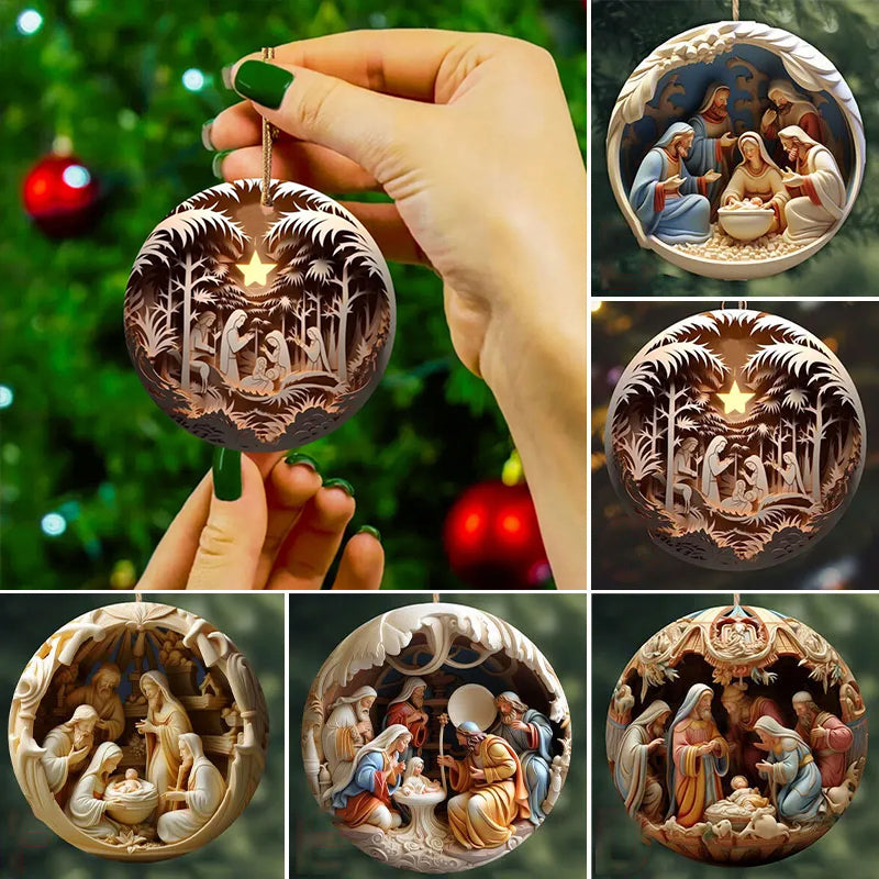 BowLift | Nativity Christmas ornament
