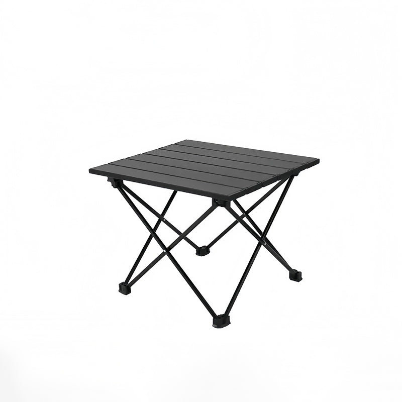 Modern Minimalist Carbon Steel Aluminum Foldable Square Side Table For Outdoor | Bowlift