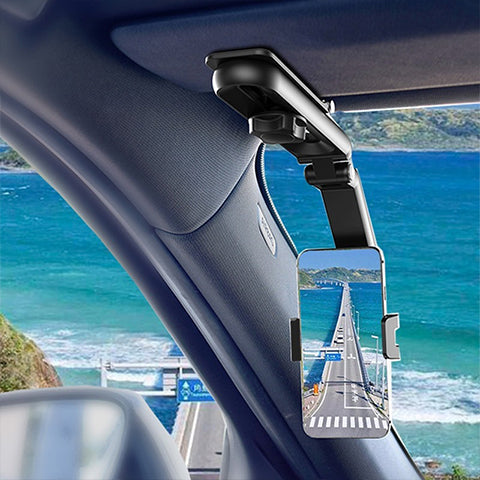 Rotatable and retractable car phone holder | Bowlift