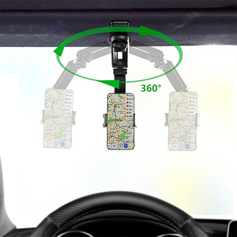Rotatable and retractable car phone holder | Bowlift