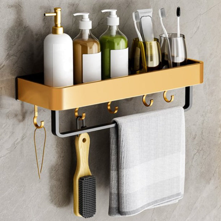 BowLift | DecoShelf | modern wall shelf wood for bathroom