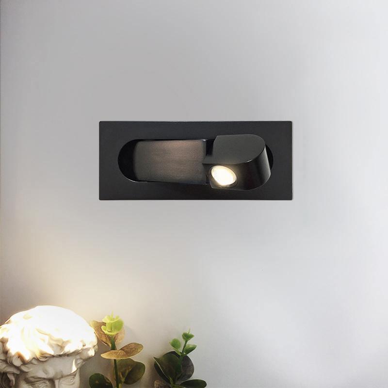 BowLift | LED Bedside Lamp LUMEVIA | 3 Light Colors | Aluminum Alloy | Ø19 cm x H8 cm | With Push Button