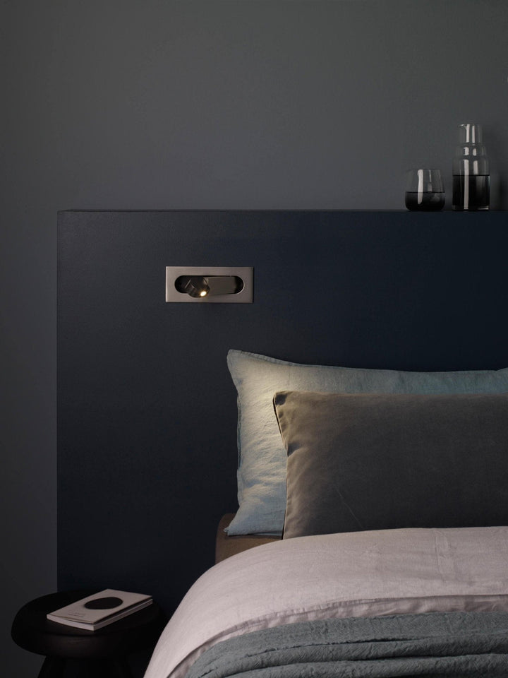 BowLift | LED Bedside Lamp LUMEVIA | 3 Light Colors | Aluminum Alloy | Ø19 cm x H8 cm | With Push Button