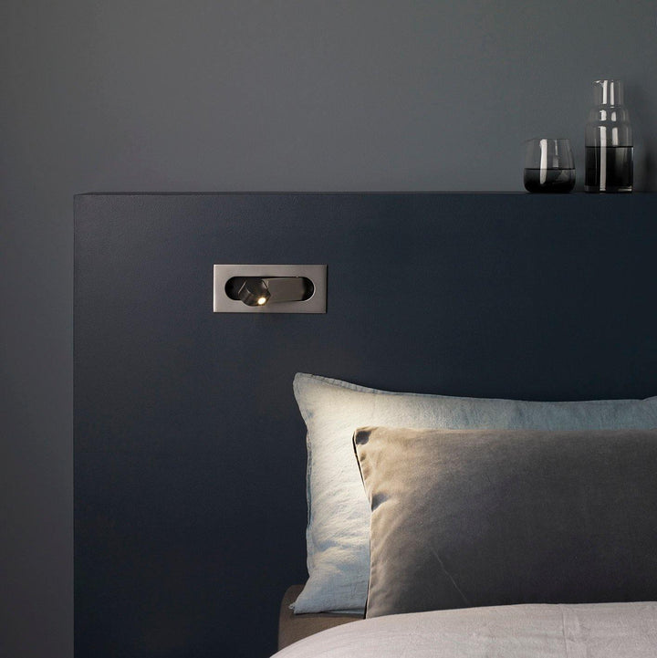 BowLift | LED Bedside Lamp LUMEVIA | 3 Light Colors | Aluminum Alloy | Ø19 cm x H8 cm | With Push Button