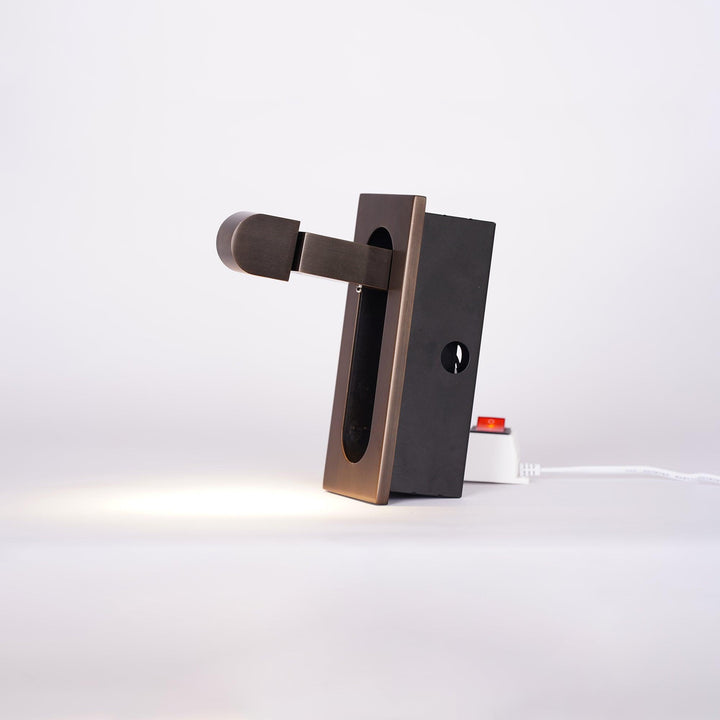 BowLift | LED Bedside Lamp LUMEVIA | 3 Light Colors | Aluminum Alloy | Ø19 cm x H8 cm | With Push Button