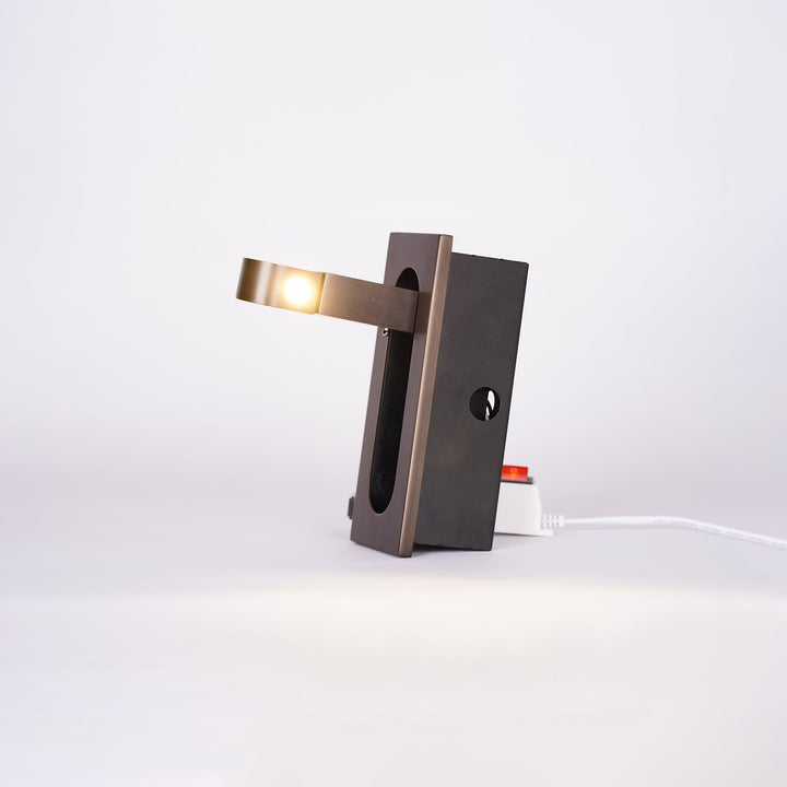 BowLift | LED Bedside Lamp LUMEVIA | 3 Light Colors | Aluminum Alloy | Ø19 cm x H8 cm | With Push Button