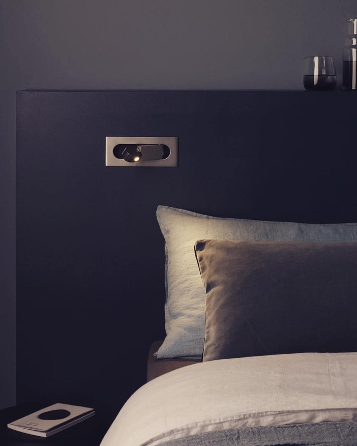 BowLift | LED Bedside Lamp LUMEVIA | 3 Light Colors | Aluminum Alloy | Ø19 cm x H8 cm | With Push Button