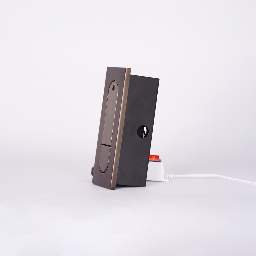 BowLift | LED Bedside Lamp LUMEVIA | 3 Light Colors | Aluminum Alloy | Ø19 cm x H8 cm | With Push Button