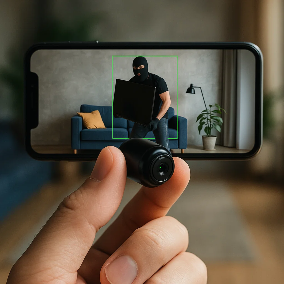 Mini Wireless Hidden Camera with Audio for Home Surveillance