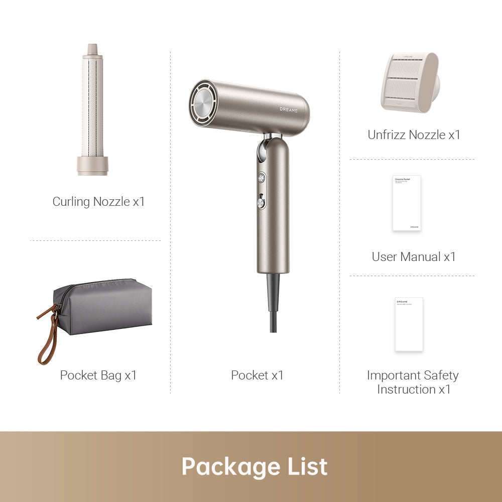 BowLift | LuxéAir Elite High-Speed Hair Dryer | Effortless styling for a shiny, salon-quality result