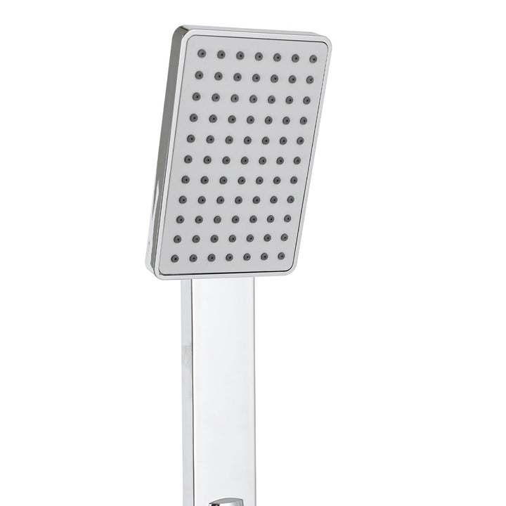 Shower panel stainless steel wall shower panel 5 functions silver | Bowlift