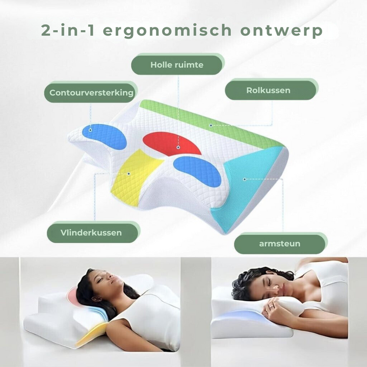 DreamAlign - Luxe Orthopedisch Slaapkussen Bowlift