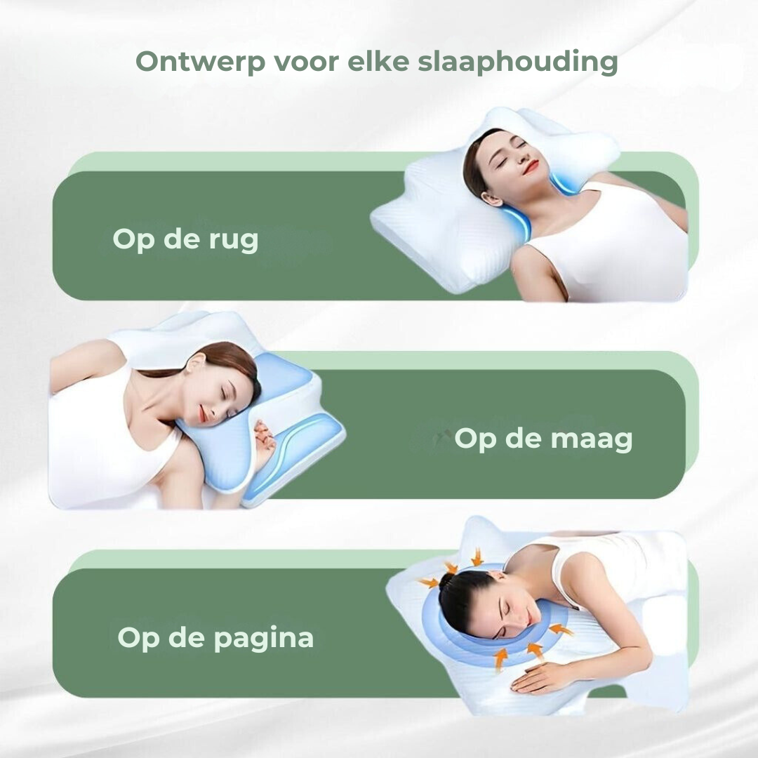 DreamAlign - Luxe Orthopedisch Slaapkussen Bowlift