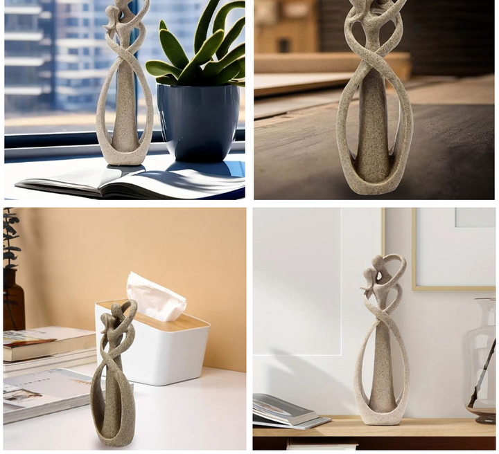 BowLift | Eternal Embrace | Abstract Figurine | Timeless Love | Unique Gift