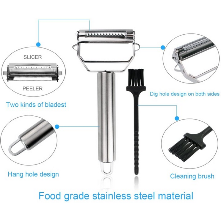 BowLift | Ultra-sharp stainless steel multifunction vegetable peeler
