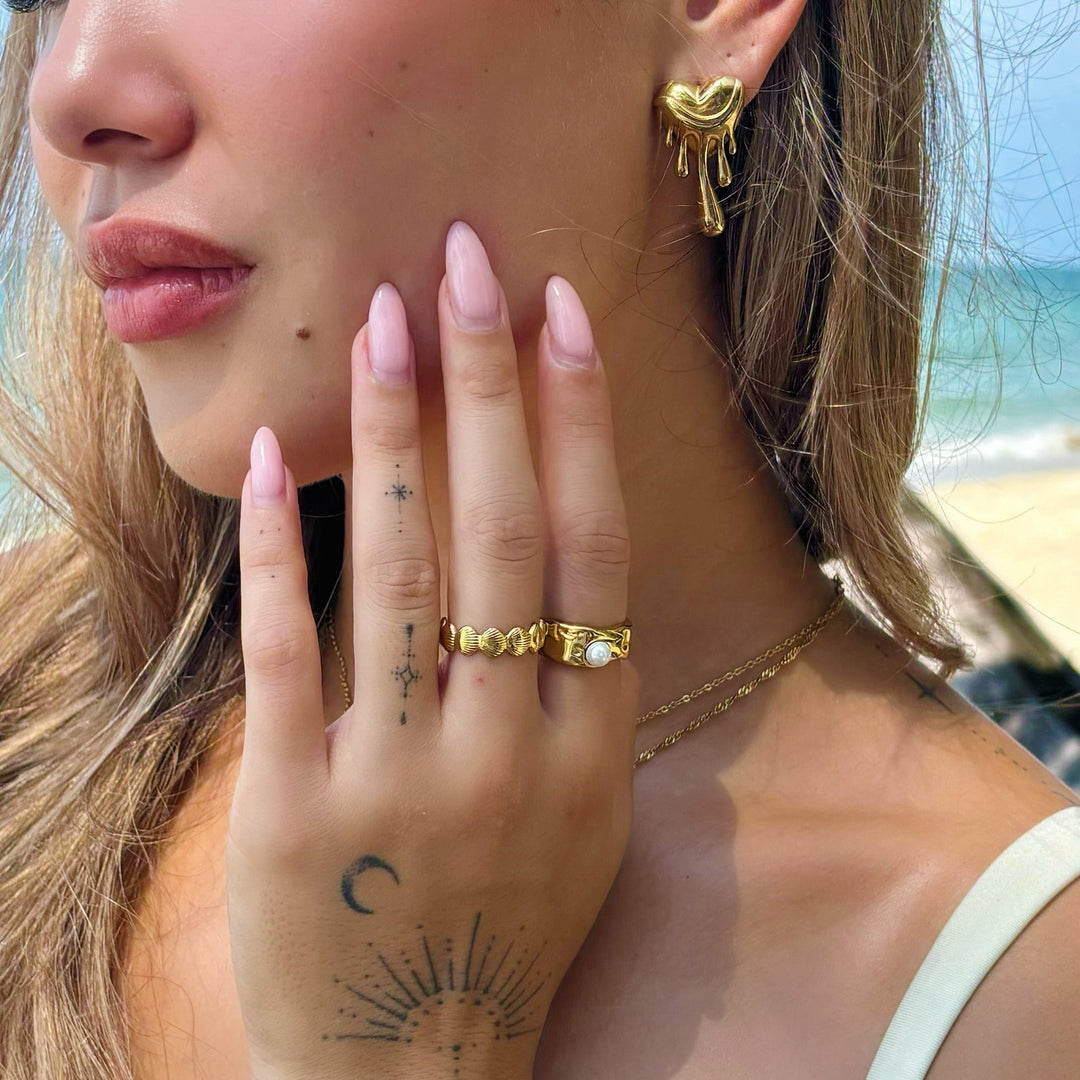 BowLift | Meltdown Earrings in Gold or Silver – Hypoallergenic & Unique Design