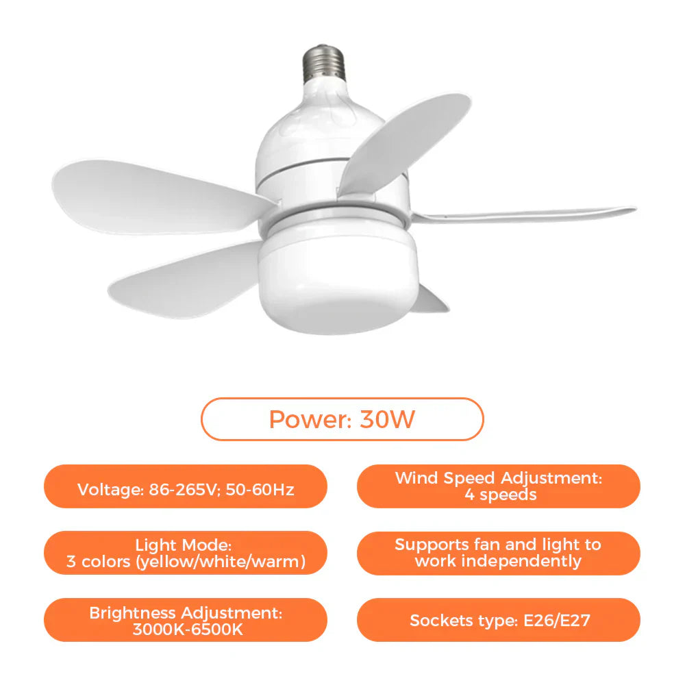 BowLift | Ceiling Fan with LED Light