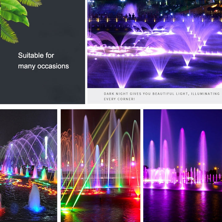 BowLift | 6W Landscape Color Changing Ring LED Aluminum Alloy Underwater Fountain Light (Color Changing)
