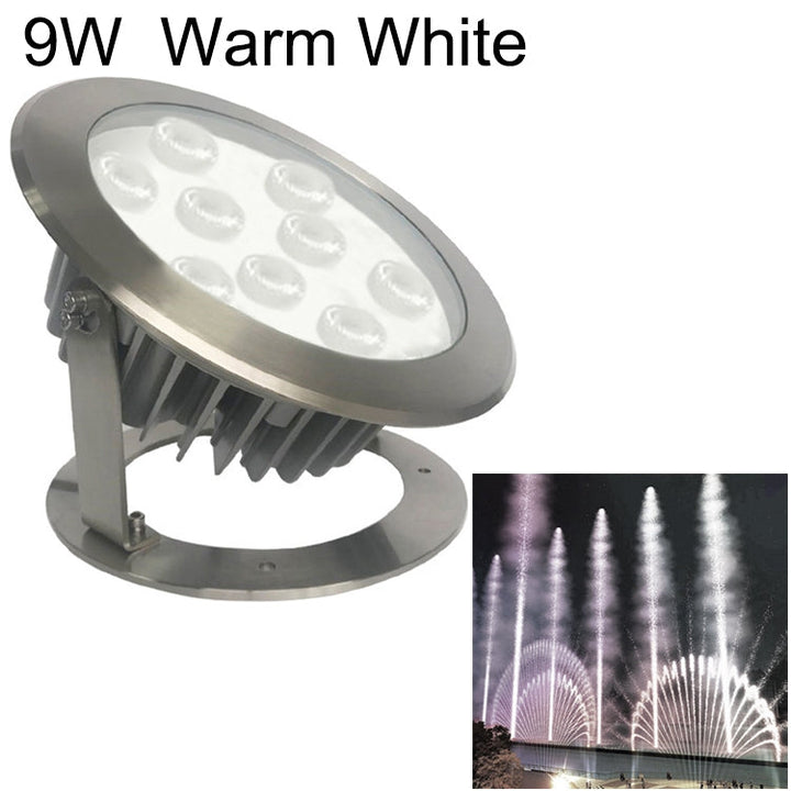 BowLift | 9W Quadrat Park Landscape LED Underwater Light Pool Light (Warm White Light)