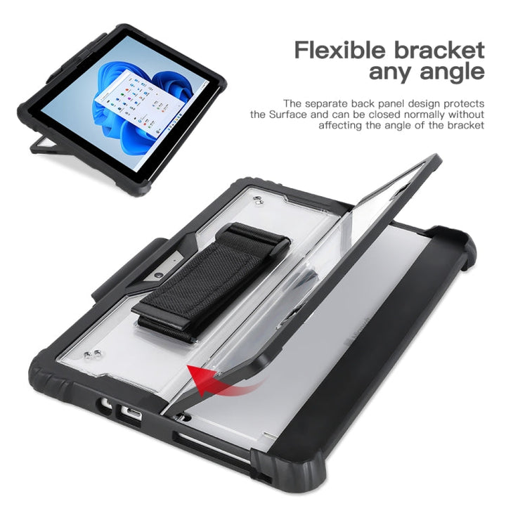 BowLift | For MicroSoft Surface Pro 4 / 5 / 6 / 7 / 7+ Acrylic transparent hand and shoulder strap laptop case